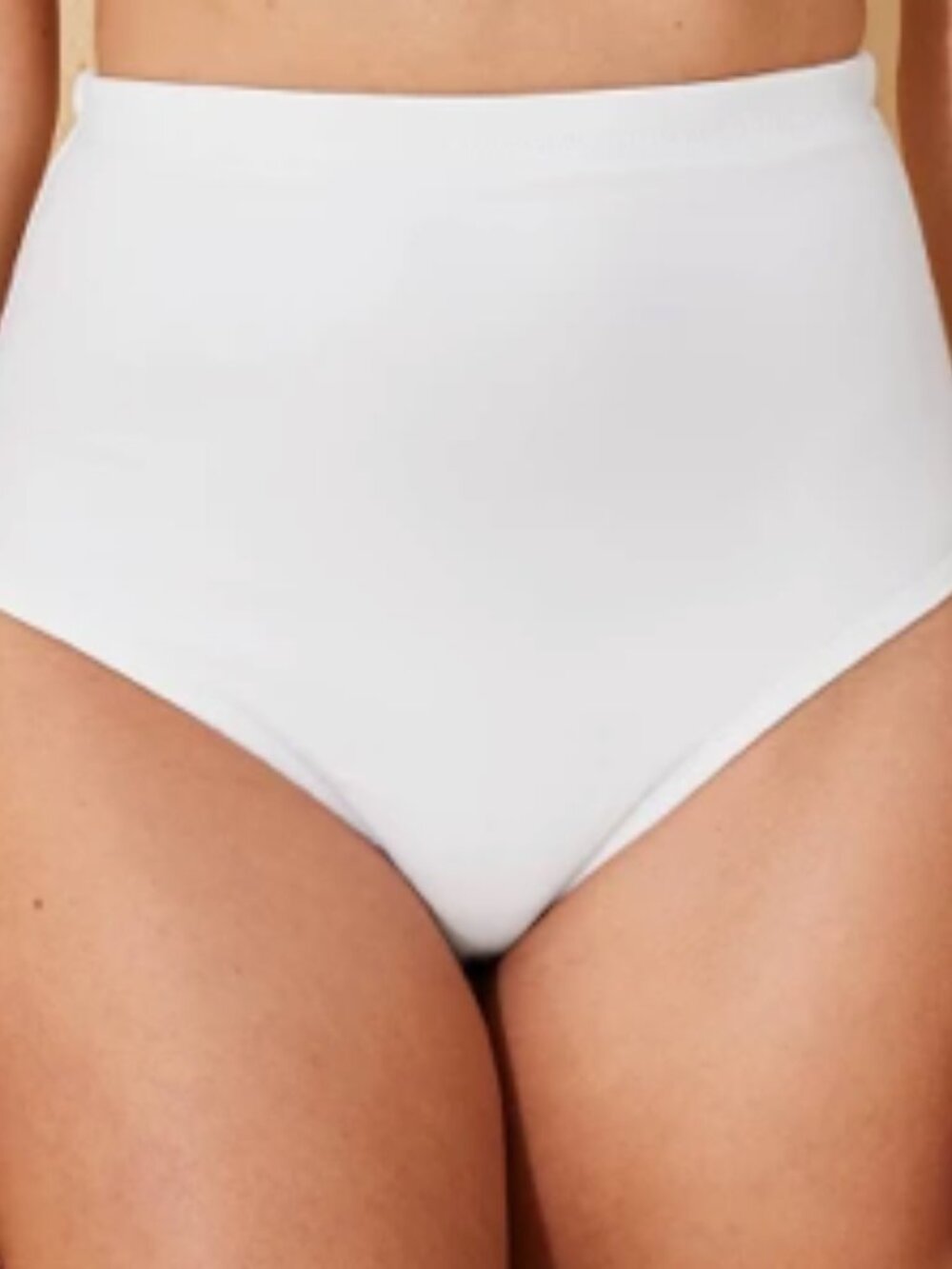 Target Extra High Waist Bikini Bottom Full Coverage in White, Size XS